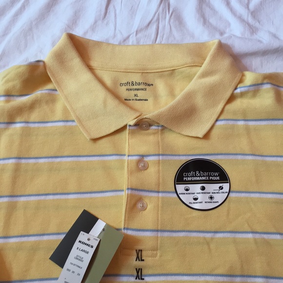 Croft & Barrow Performance Men’s Polo XL - Picture 6 of 8